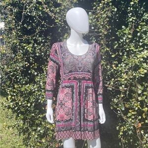Sonoma Live Lounge Wear Fit & Flare Knit Dress Size Medium